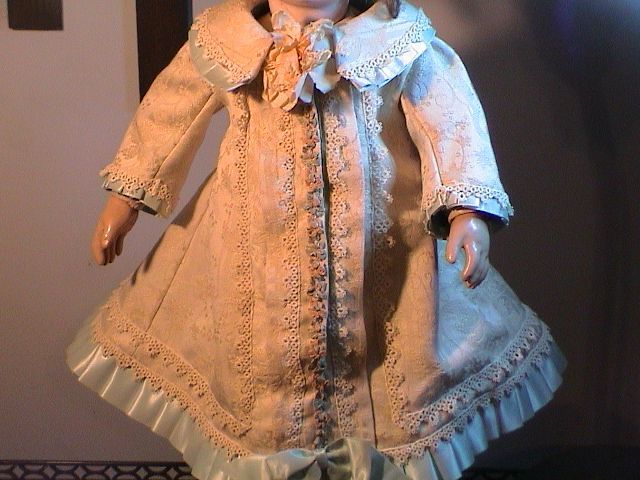 Lovely Dress & hat for 20" - 21" Doll from Vintage and Antique Materials Lovely Dress & hat for 20" - 21" Doll from Vintage and Antique Materials