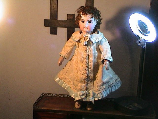 Lovely Dress & hat for 20" - 21" Doll from Vintage and Antique Materials Lovely Dress & hat for 20" - 21" Doll from Vintage and Antique Materials