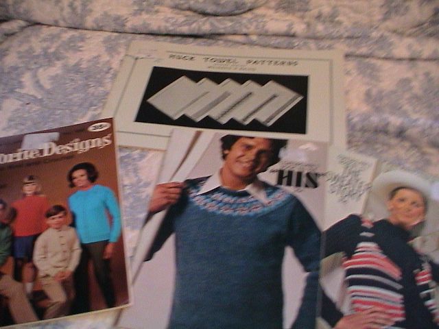 9 Craft books from 1960's; knit crochet; and Huck Toweling 9 Craft books from 1960's; knit crochet; and Huck Toweling
