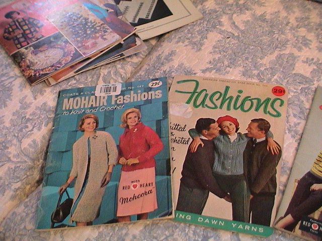 9 Craft books from 1960's; knit crochet; and Huck Toweling 9 Craft books from 1960's; knit crochet; and Huck Toweling