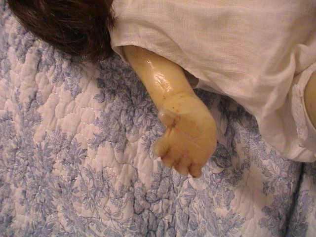 Antique Poured Wax Child Saint Antique Poured Wax Child Saint