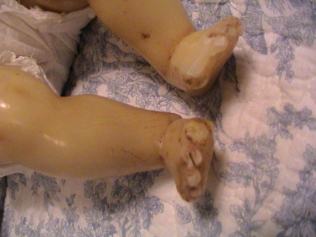 Antique Poured Wax Child Saint Antique Poured Wax Child Saint
