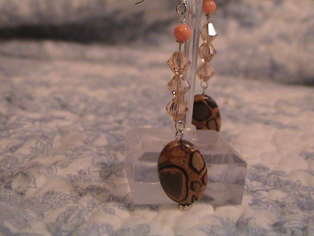 Artisan Earrings: Puddingstone - Very Unusual Artisan Earrings: Puddingstone - Very Unusual