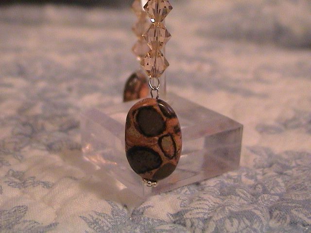 Artisan Earrings: Puddingstone - Very Unusual Artisan Earrings: Puddingstone - Very Unusual