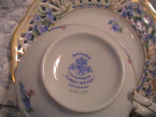 Schumann For-Get-Me-Not Cup and Saucer Schumann For-Get-Me-Not Cup and Saucer