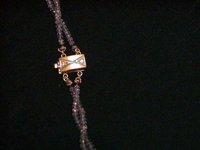 Artisan 14k, Tanzanite, and Raw Diamond Necklace 18" Artisan 14k, Tanzanite, and Raw Diamond Necklace 18"