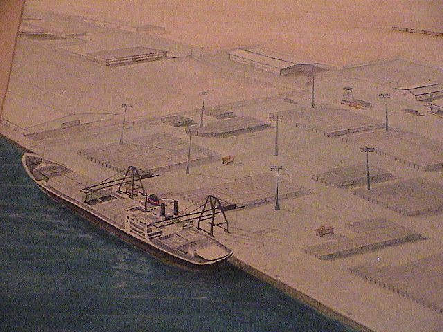 Watercolor Painting of a Port & Ships by DS Holler Watercolor Painting of a Port & Ships by DS Holler