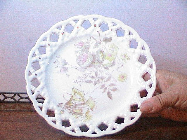 Vintage Lacework Plate Unmarked Vintage Lacework Plate Unmarked