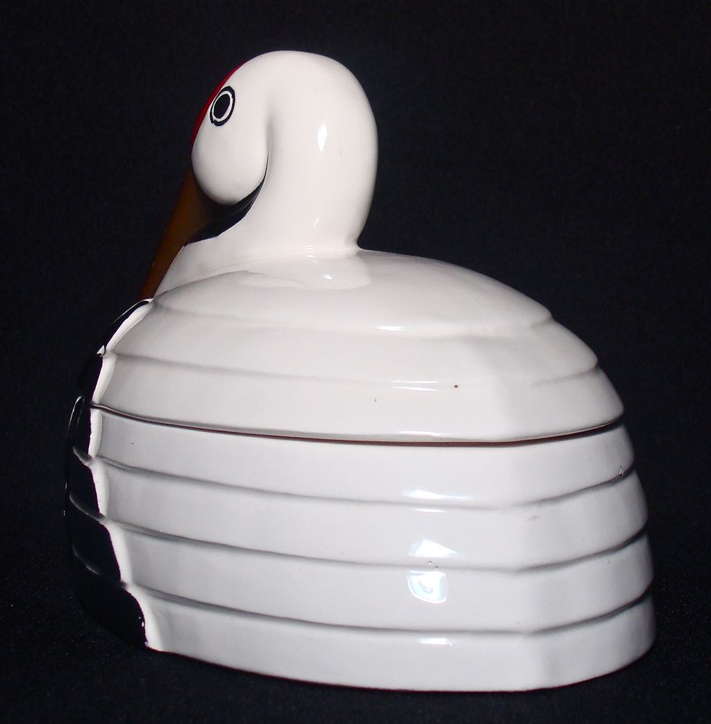 Vintage Fitz and Floyd Crane Bird Candy Dish Vintage Fitz and Floyd Crane Bird Candy Dish