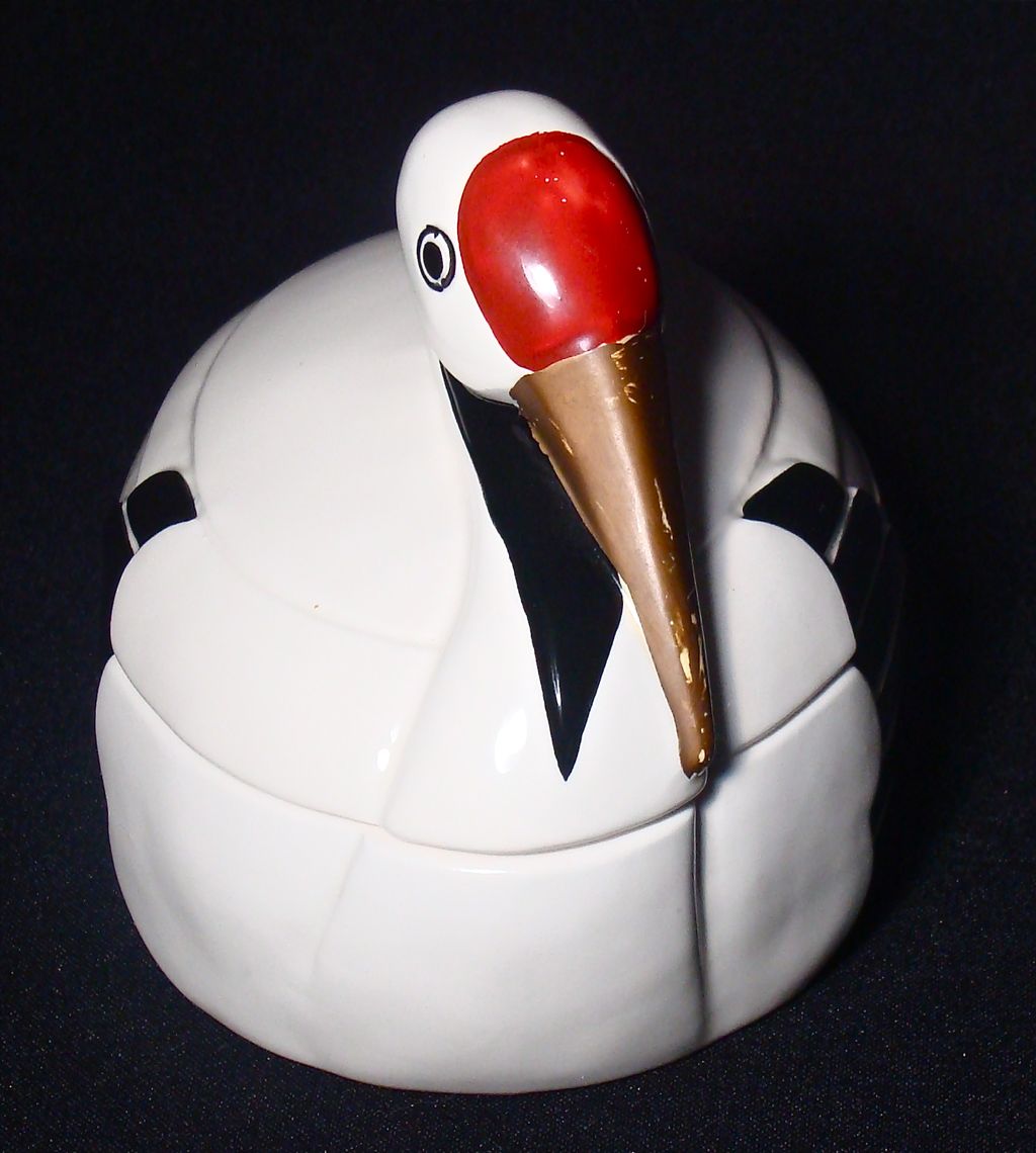 Vintage Fitz and Floyd Crane Bird Candy Dish Vintage Fitz and Floyd Crane Bird Candy Dish