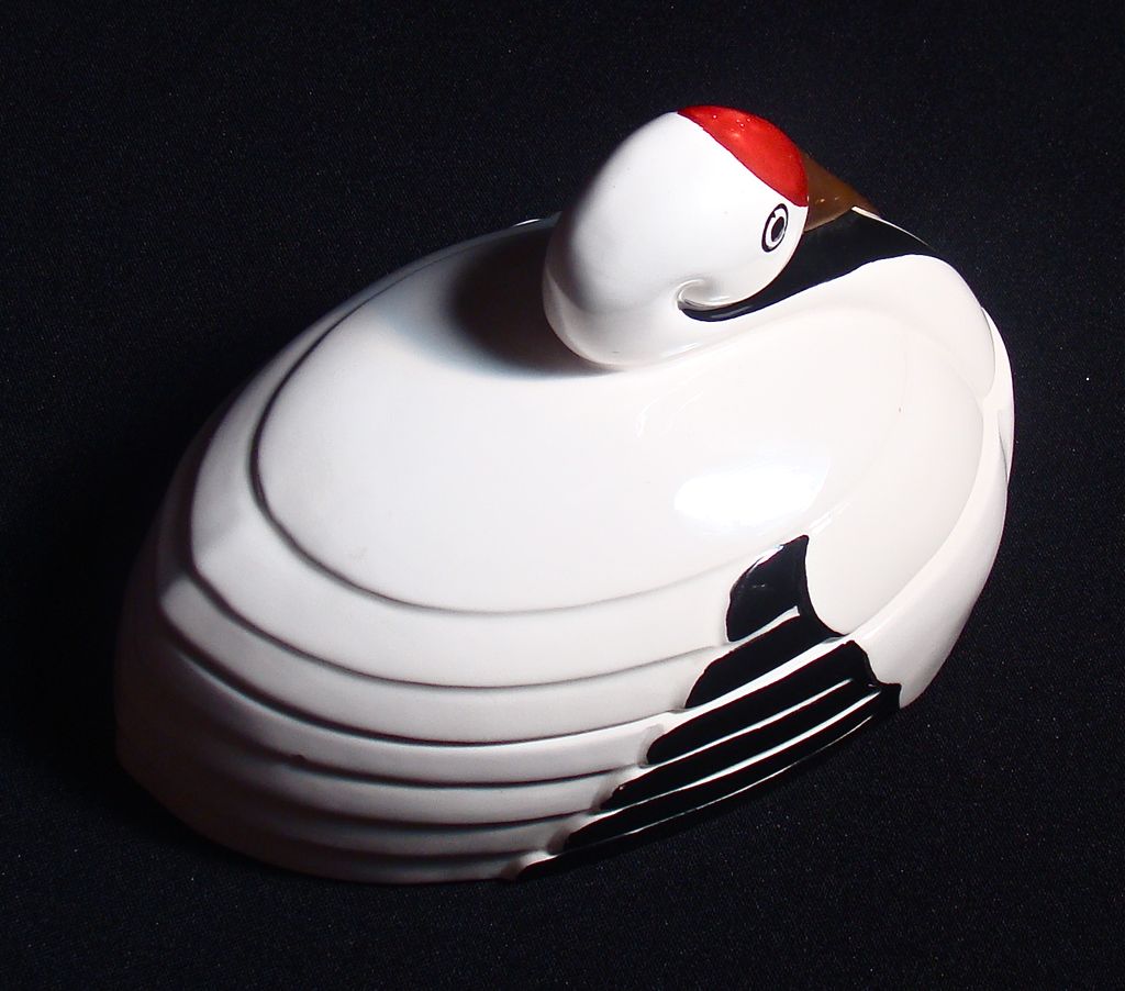 Vintage Fitz and Floyd Crane Bird Candy Dish Vintage Fitz and Floyd Crane Bird Candy Dish