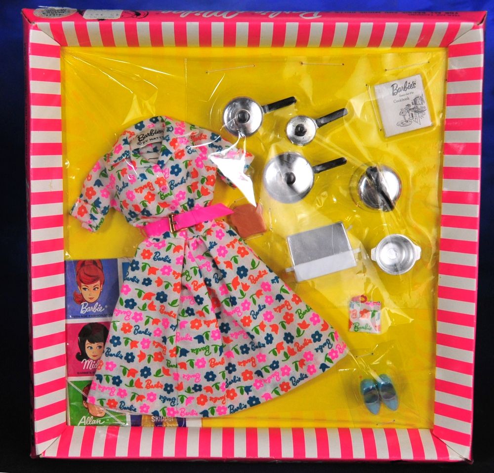 Barbie Learns To Cook Vintage Outfit No. 1634 NRFB and Mint c. 1965 Barbie Learns To Cook Vintage Outfit No. 1634 NRFB and Mint c. 1965