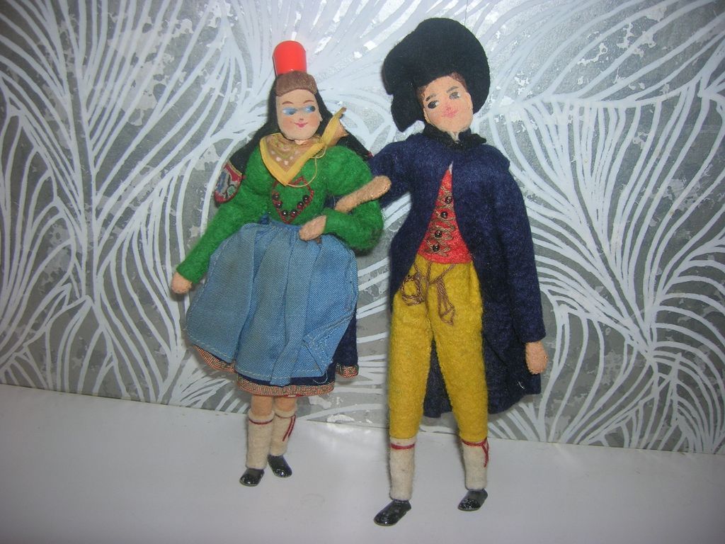 Vintage German BAPS Pair of Ethic Dolls Vintage German BAPS Pair of Ethic Dolls