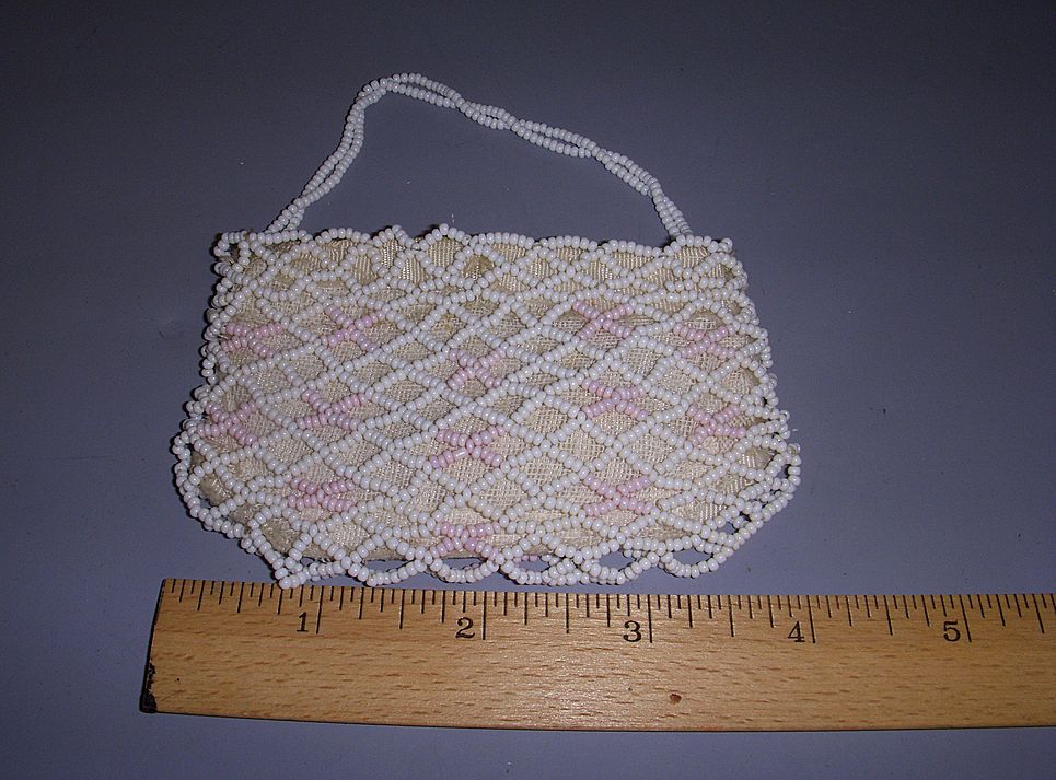 Pair of Antique Doll or Child's Beaded Purses! Pair of Antique Doll or Child's Beaded Purses!