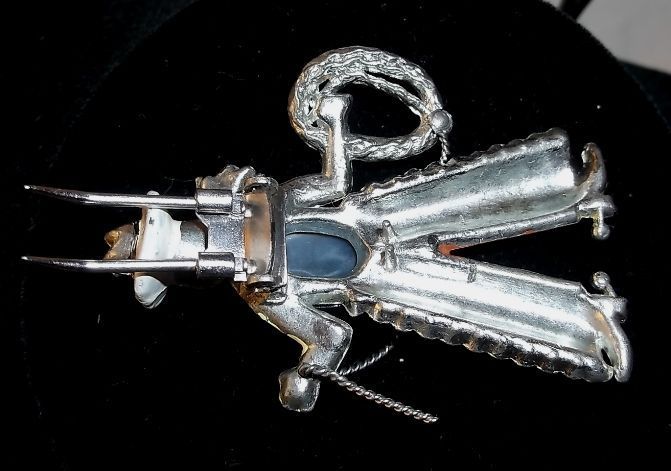 1939 Rare CORO Cowboy Jelly Belly Enamel Rhinestone Clip Brooch Pin 1939 Rare CORO Cowboy Jelly Belly Enamel Rhinestone Clip Brooch Pin