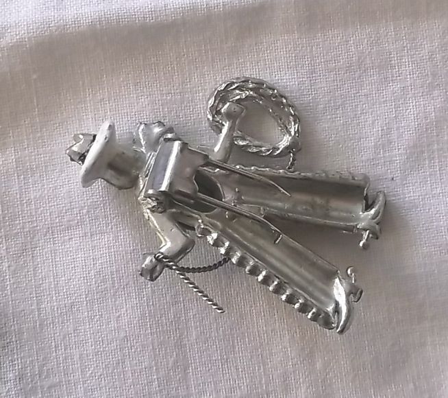 1939 Rare CORO Cowboy Jelly Belly Enamel Rhinestone Clip Brooch Pin 1939 Rare CORO Cowboy Jelly Belly Enamel Rhinestone Clip Brooch Pin