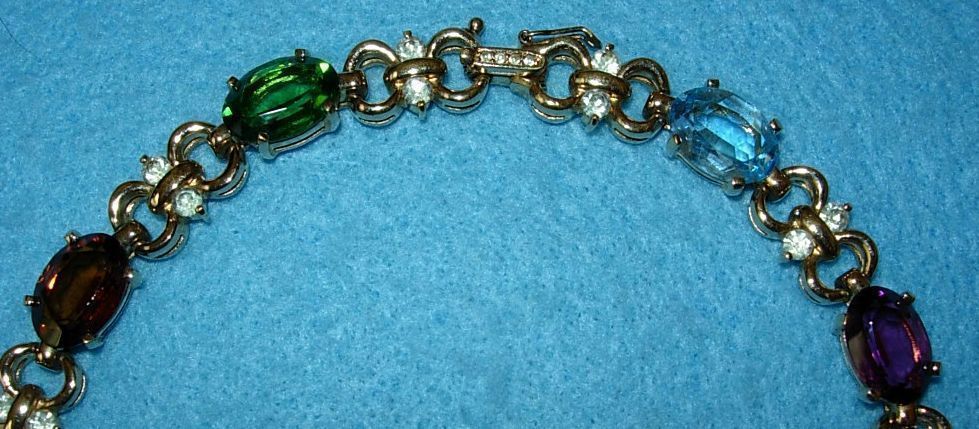 Panetta Multi Colored Rhinestone Necklace Panetta Multi Colored Rhinestone Necklace