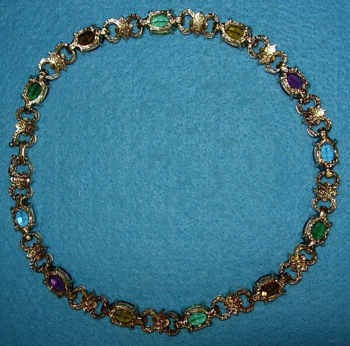 Panetta Multi Colored Rhinestone Necklace Panetta Multi Colored Rhinestone Necklace