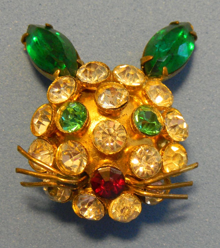 Vintage Cat Face Pin Vintage Cat Face Pin