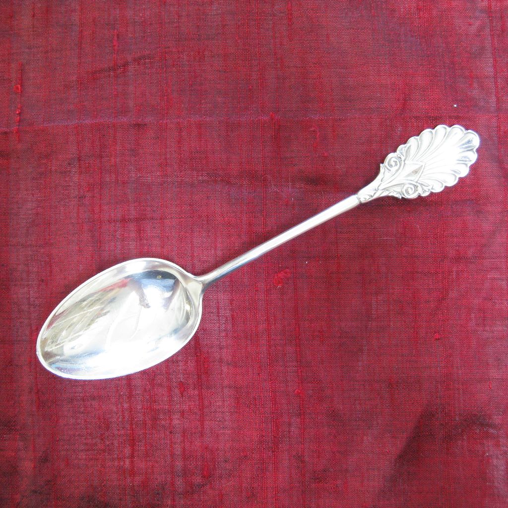 Gorham Sterling Silver Serving Spoon in the Grecian Pattern (1861) Gorham Sterling Silver Serving Spoon in the Grecian Pattern (1861)
