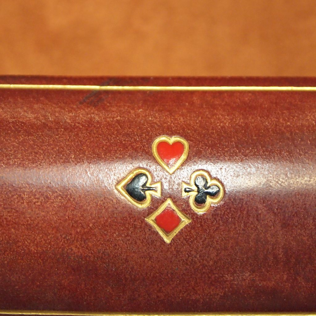 Vintage Italian Leather Dice Box, circa 1950 Vintage Italian Leather Dice Box, circa 1950