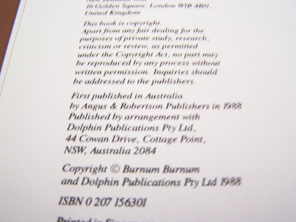 Burnum Burnum's Aboriginal Australia ~ 1st Edition 1988 Burnum Burnum's Aboriginal Australia ~ 1st Edition 1988