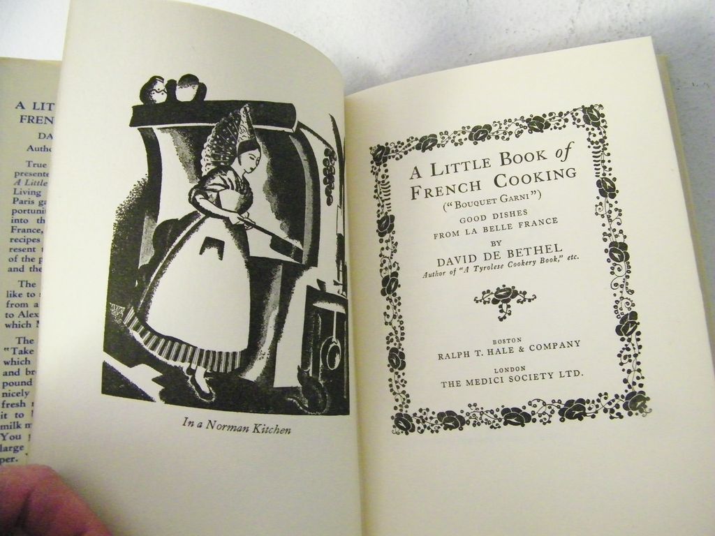 Little Book of French Cooking 1st edition 1945 book with woodcuts Little Book of French Cooking 1st edition 1945 book with woodcuts
