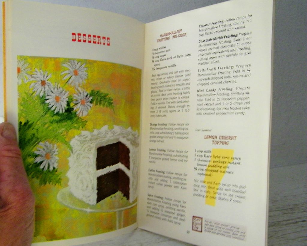 Karo Cookbook Circa 1960 Karo Cookbook Circa 1960