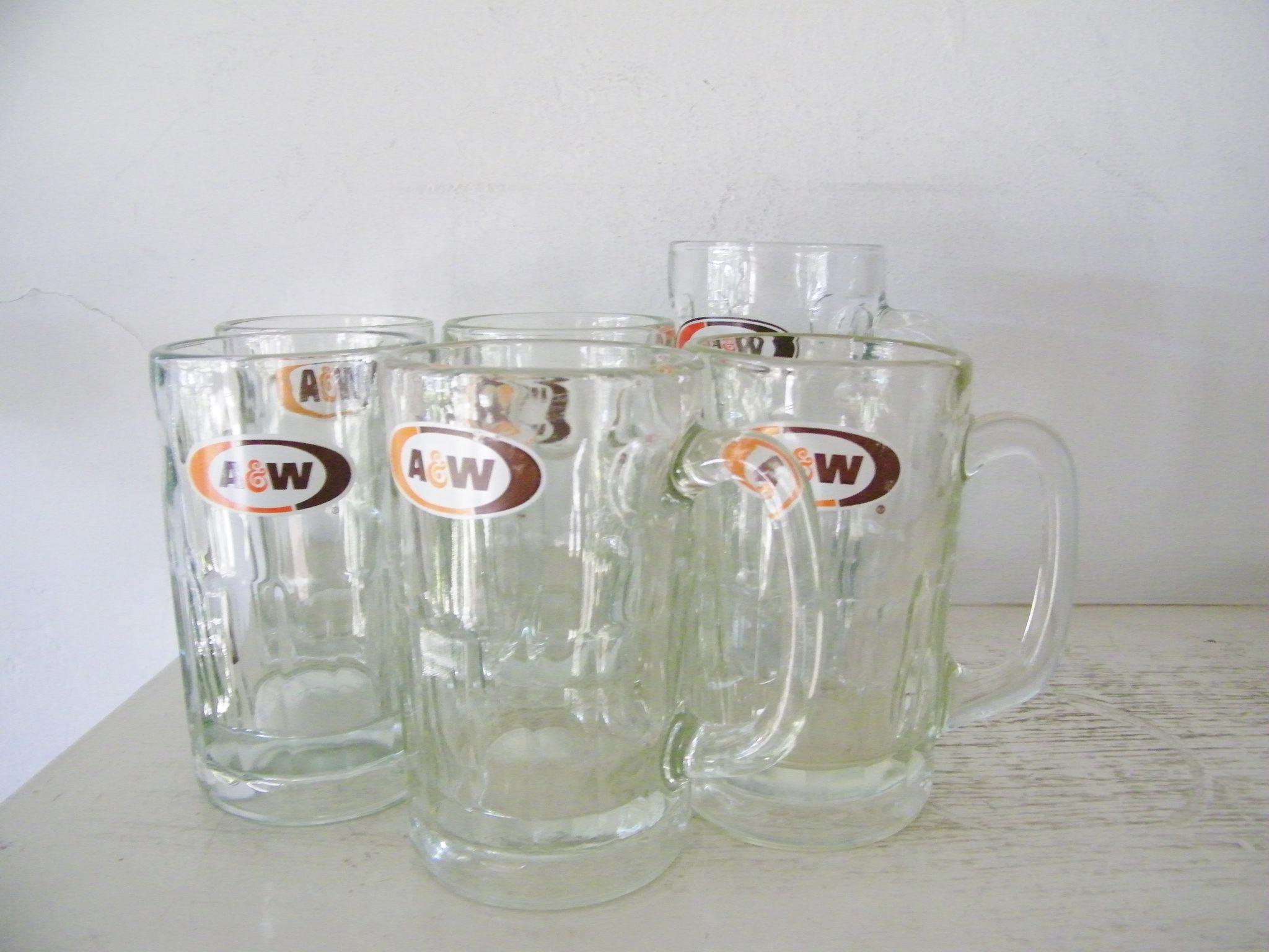 8 A&W Root Beer Mugs Assorted Sizes for the entire family! 8 A&W Root Beer Mugs Assorted Sizes for the entire family!
