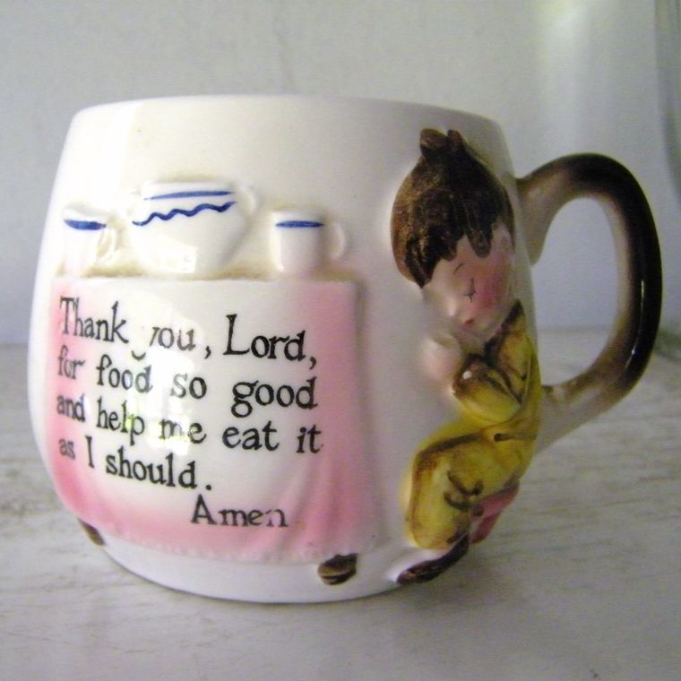 Enesco Vintage Childrens Prayer Cup Enesco Vintage Childrens Prayer Cup