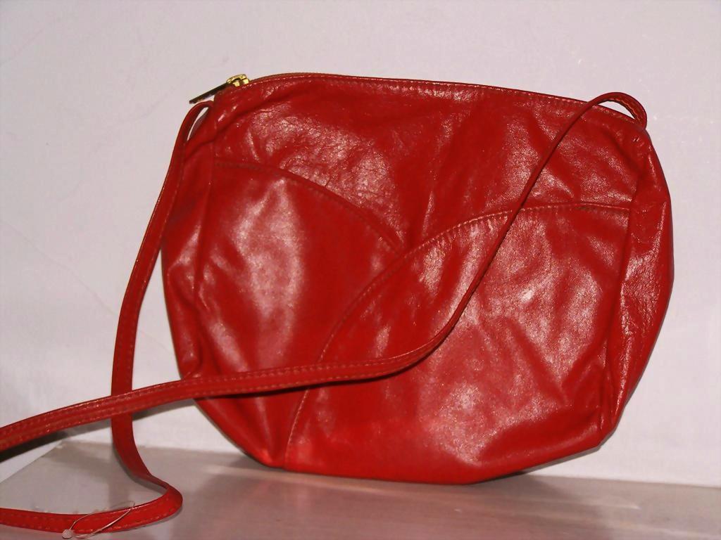 Red Leather shoulder bag purse new with tags Red Leather shoulder bag purse new with tags