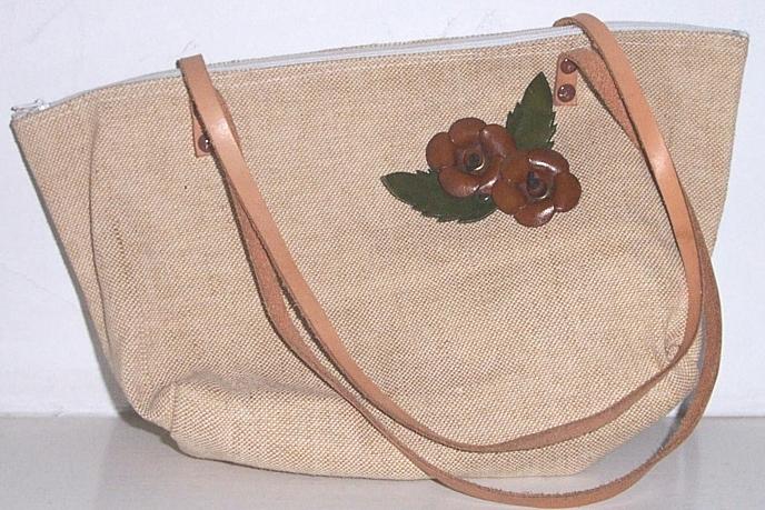 Tweed Purse 100% Leather Trim Mint! Tweed Purse 100% Leather Trim Mint!