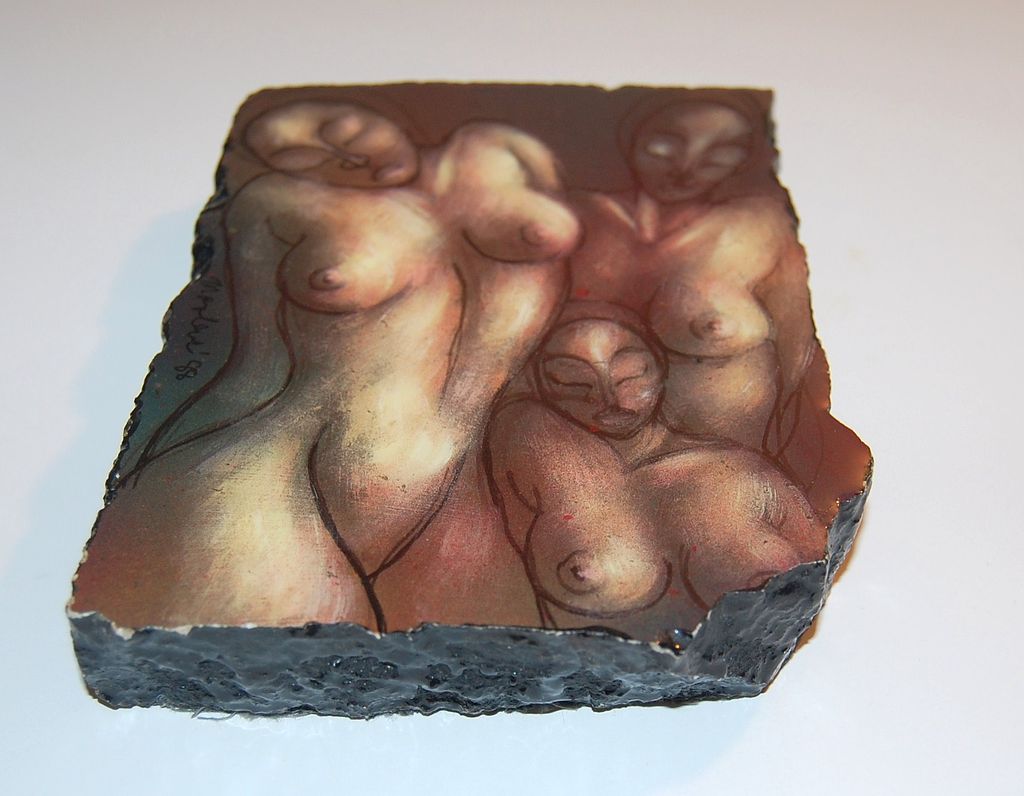 1988 Nude Art Paperweight ~ Signed 1988 Nude Art Paperweight ~ Signed