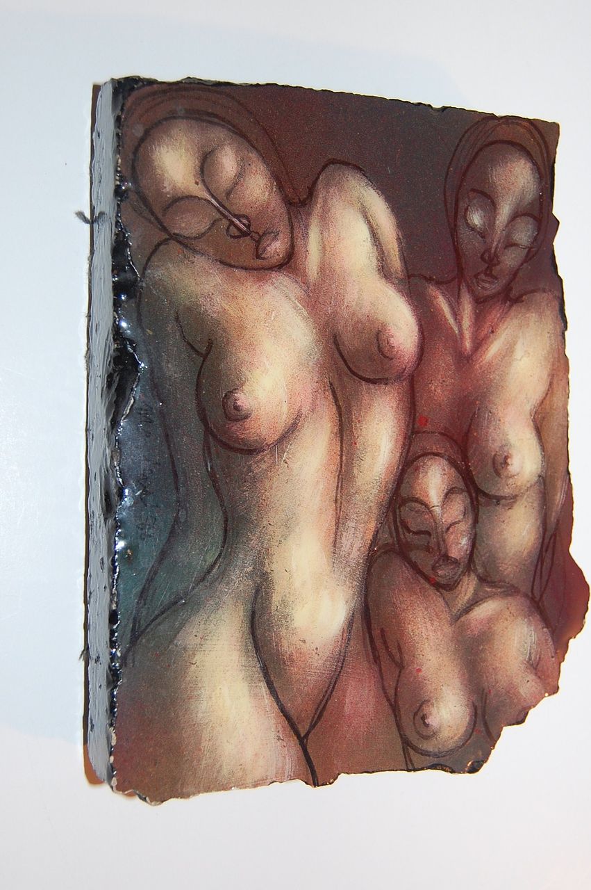 1988 Nude Art Paperweight ~ Signed 1988 Nude Art Paperweight ~ Signed