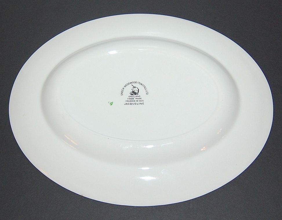 WEDGWOOD China ~ Jacqueline Pattern ~ Oval Platter ~ England WEDGWOOD China ~ Jacqueline Pattern ~ Oval Platter ~ England