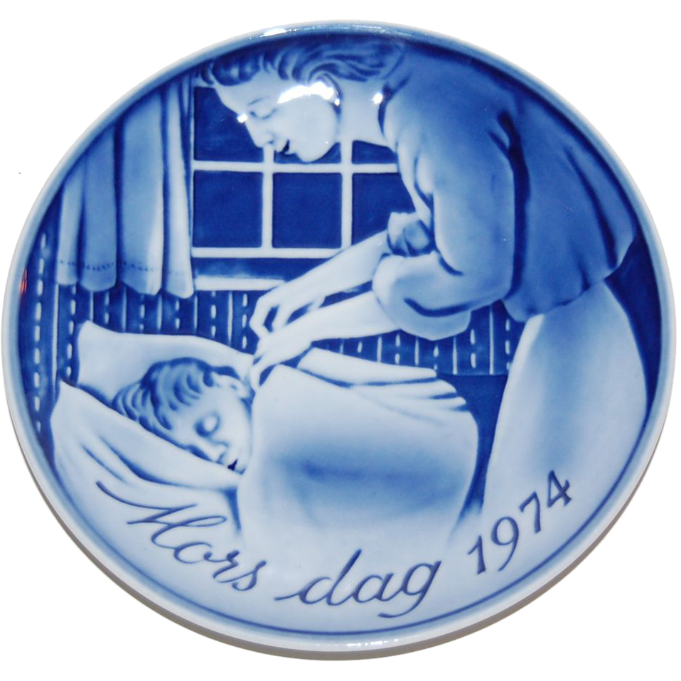 1974 Georg Jensen ~ Denmark Mors Dag ~ Mother's Day Plate 1974 Georg Jensen ~ Denmark Mors Dag ~ Mother's Day Plate