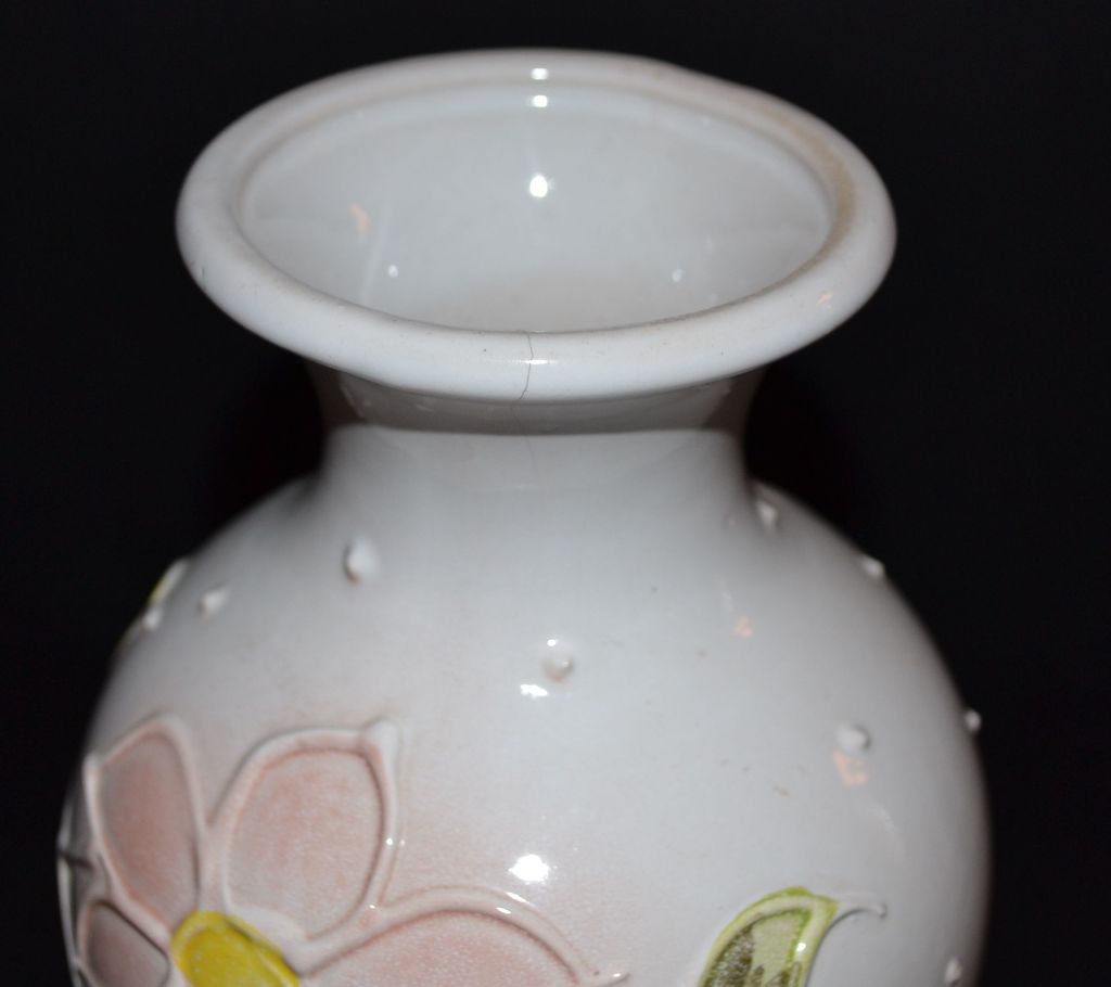 Vintage W. Germany ~ Pink Ceramic Flower Vase Vintage W. Germany ~ Pink Ceramic Flower Vase