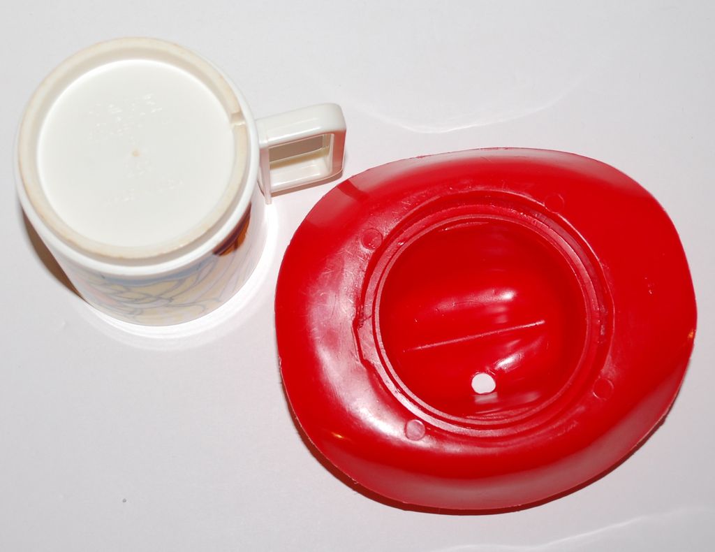 1970s Deka ~ Blonde Girl Mug w/ Red Cowboy Hat 1970s Deka ~ Blonde Girl Mug w/ Red Cowboy Hat