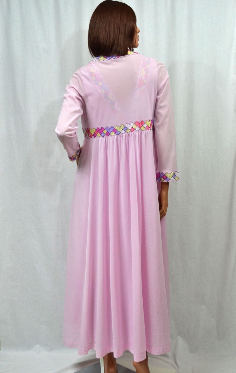 1970s Emilio Pucci ~ 2-Pc Pink Mauve Nylon Nightgown & Peignoir Robe 1970s Emilio Pucci ~ 2-Pc Pink Mauve Nylon Nightgown & Peignoir Robe