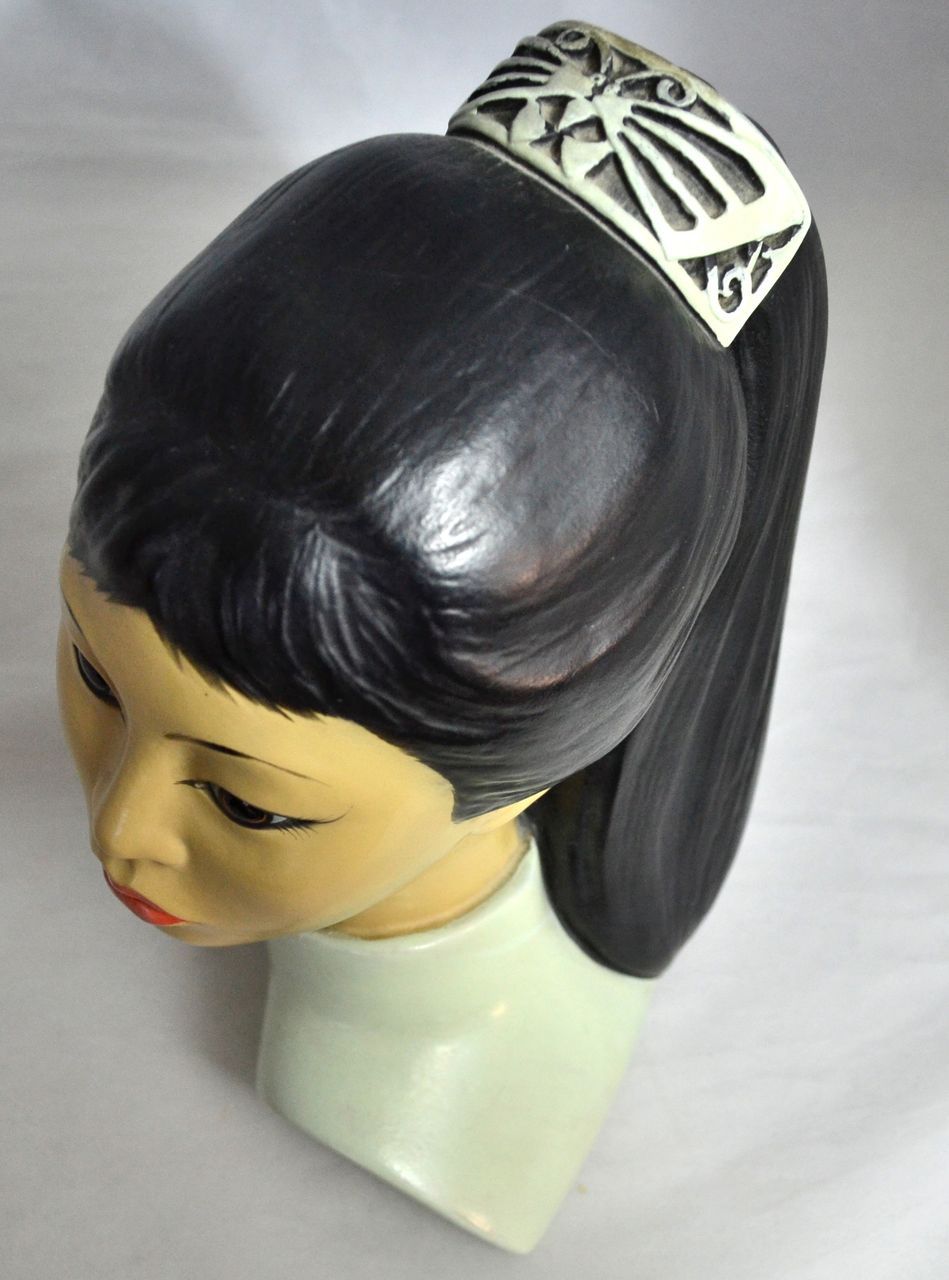 Marwal-Ind-Inc 1965 Marwal ~ Beautiful Asian Girl Ceramic Bust Sculpture from ...