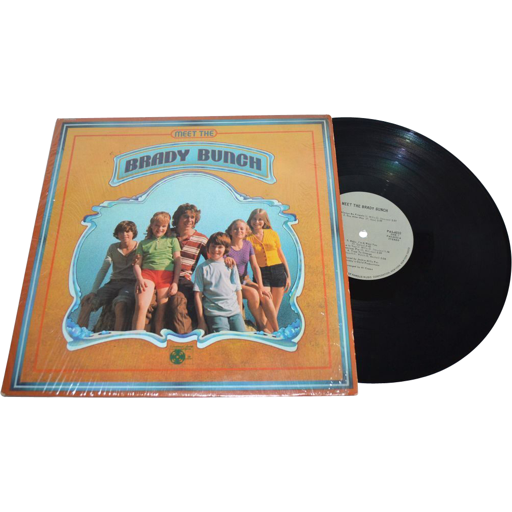 1972 Meet The Brady Bunch Lp Record Album From Kitschandcouture On Ruby