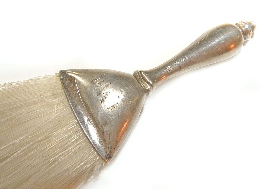 WEBSTER Sterling Silver Vanity BRUSHES BABY Hair Clothing from kristiesdeals on Ruby Lane