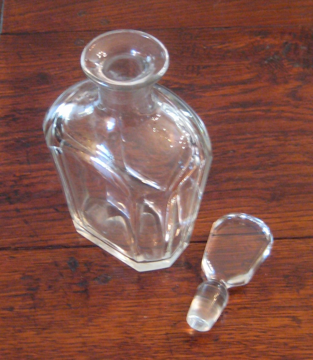 Vintage Heavy Cut Crystal Decanter, Circa 1920 Vintage Heavy Cut Crystal Decanter, Circa 1920