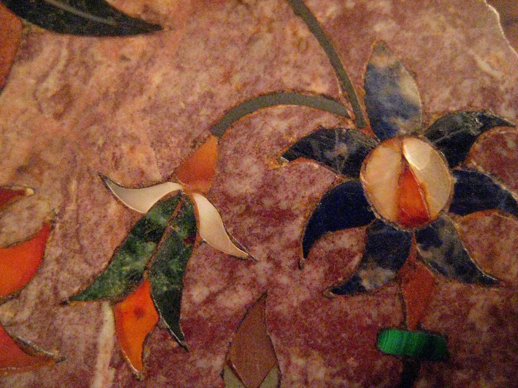 Vintage Pietra Dura Stone Box Vintage Pietra Dura Stone Box
