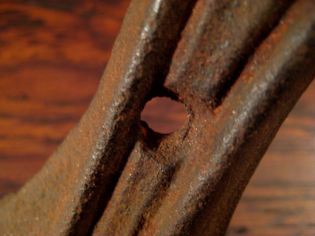 19th Century Iron Acanthus Leaf Plant Hanger Hook 19th Century Iron Acanthus Leaf Plant Hanger Hook