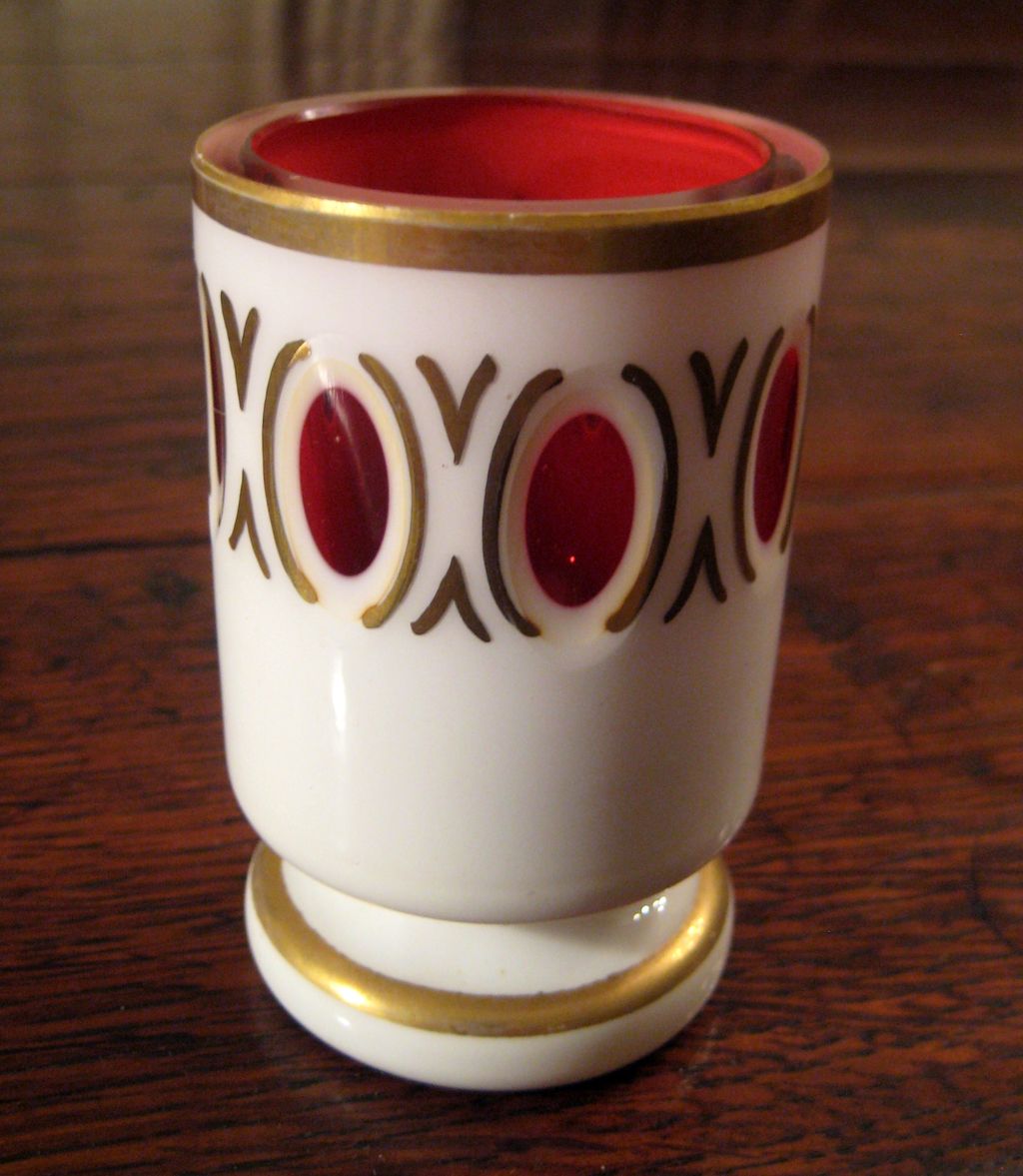 Vintage Cut Bohemian Glass Candle Votive Vintage Cut Bohemian Glass Candle Votive