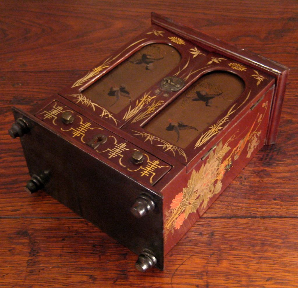 Early Vintage Asian Lacquered Chest, Circa 1920 Early Vintage Asian Lacquered Chest, Circa 1920