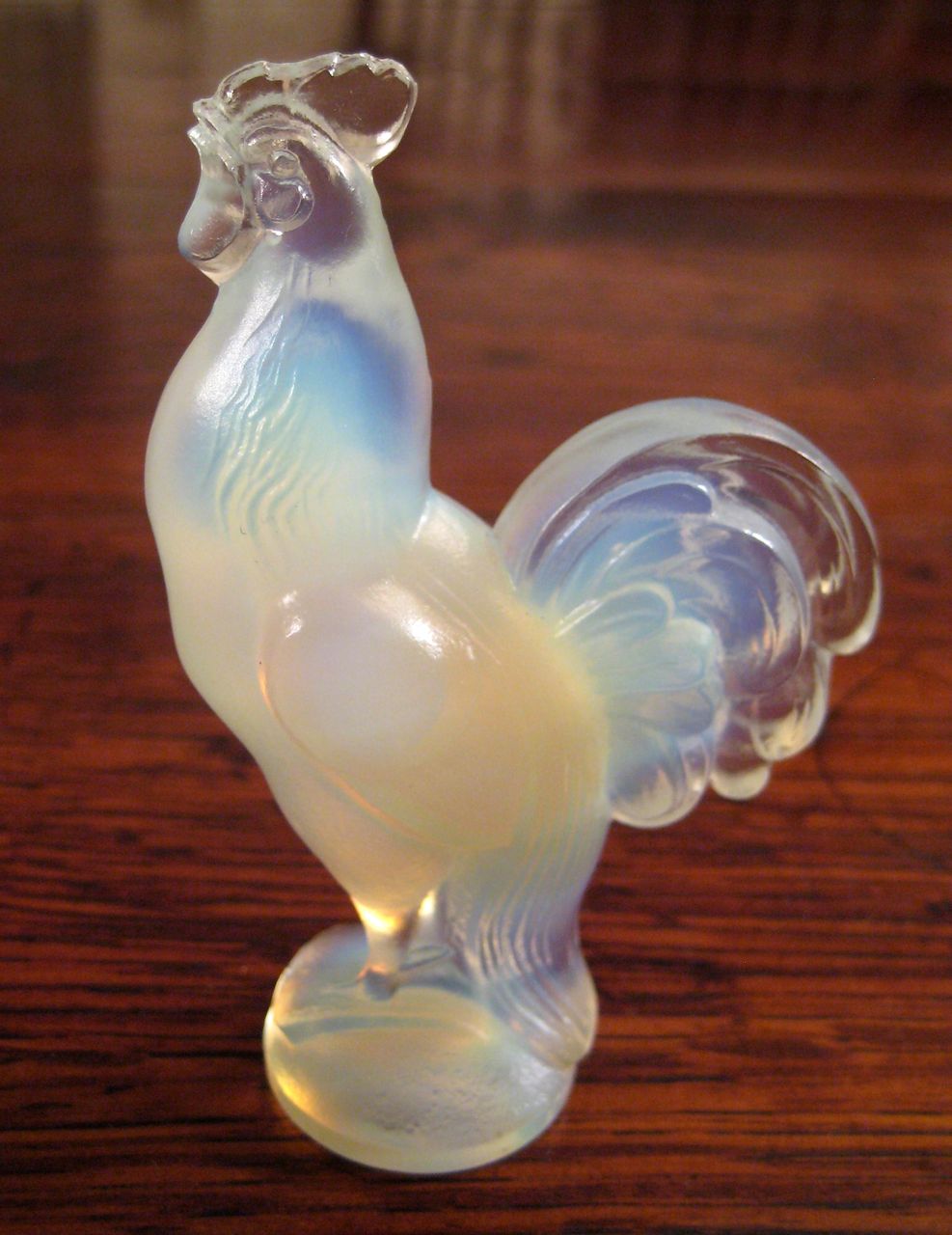 Vintage French Sabino Opalescent Art Glass Rooster Vintage French Sabino Opalescent Art Glass Rooster