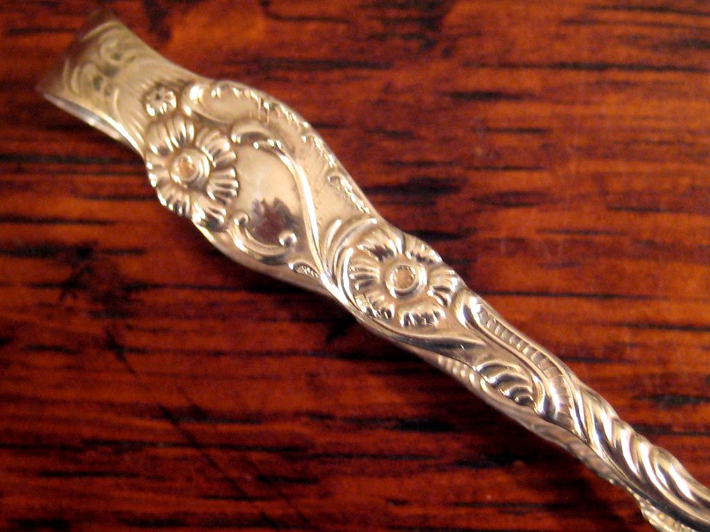 Vintage Pair Of Silver Plate Sugar Tongs, Circa 1940 Vintage Pair Of Silver Plate Sugar Tongs, Circa 1940