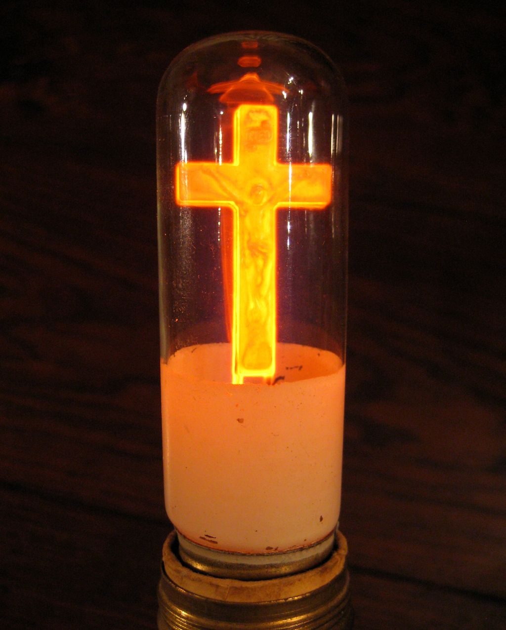Vintage Working Aerolux Figural Crucifix Light Bulb Vintage Working Aerolux Figural Crucifix Light Bulb